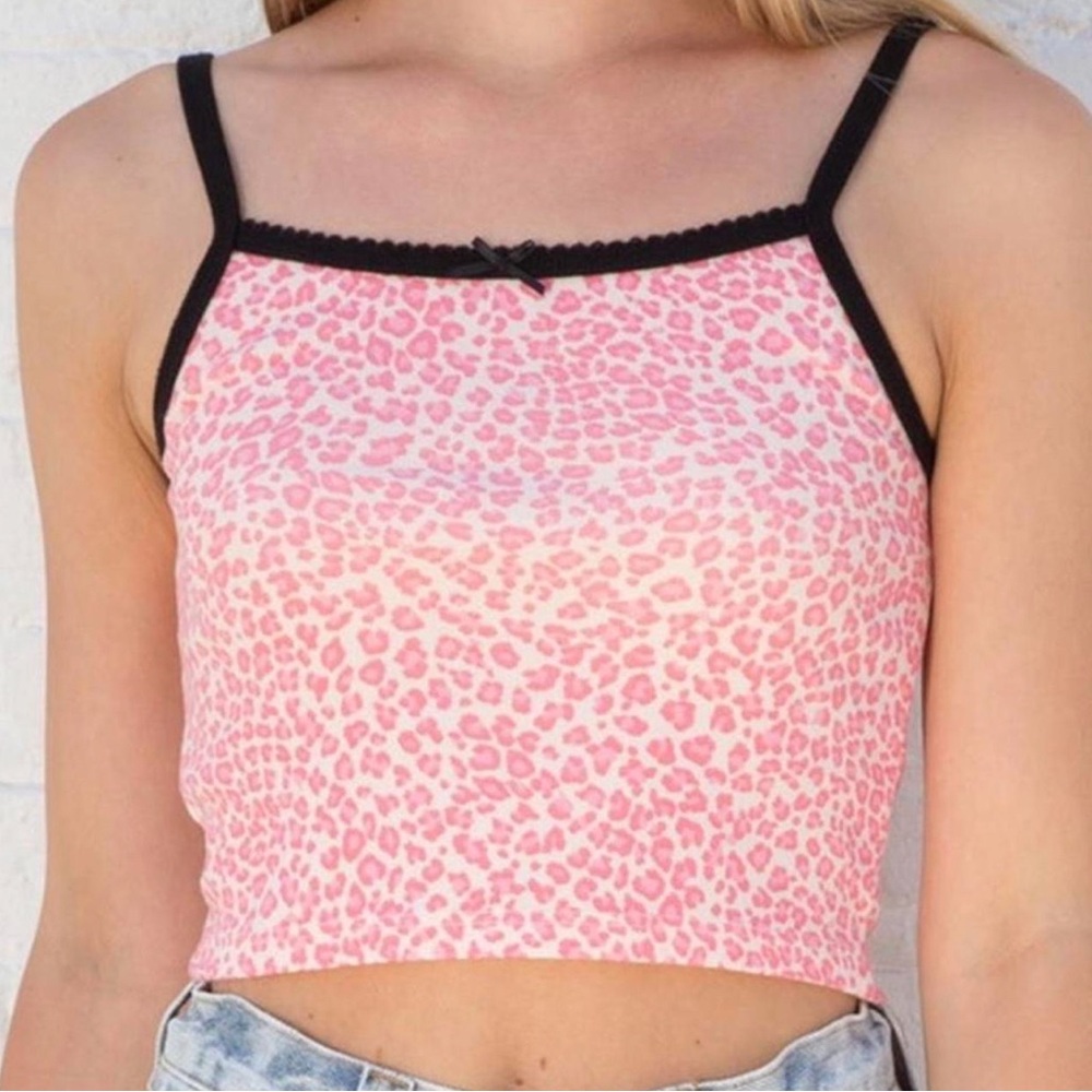 Pink Leopard Print Women's Top